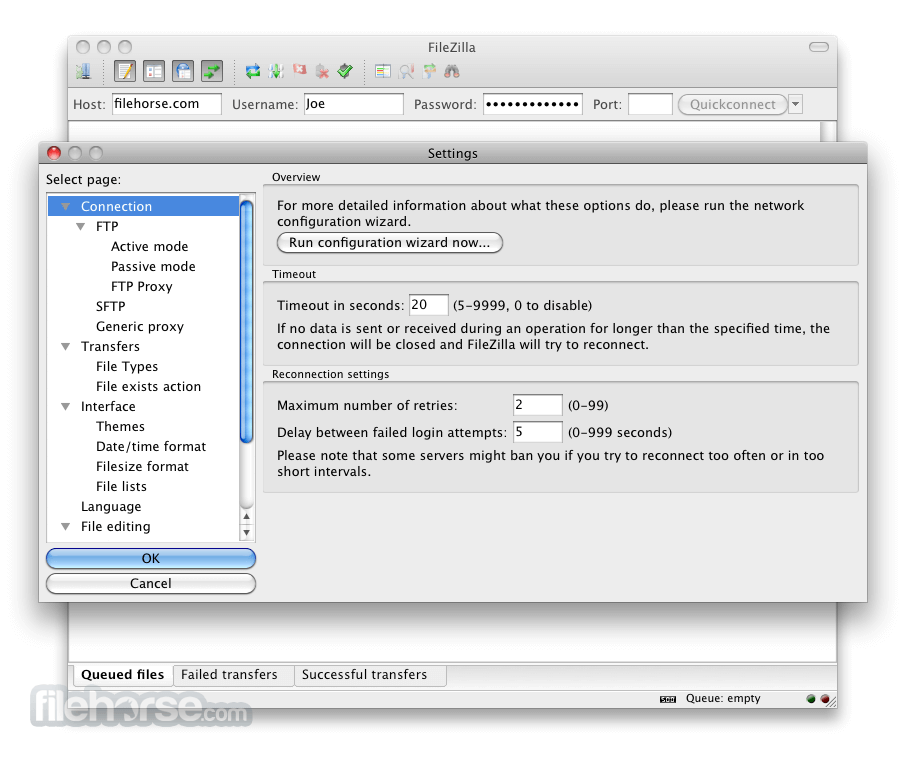 filezilla for mac 10.5.8
